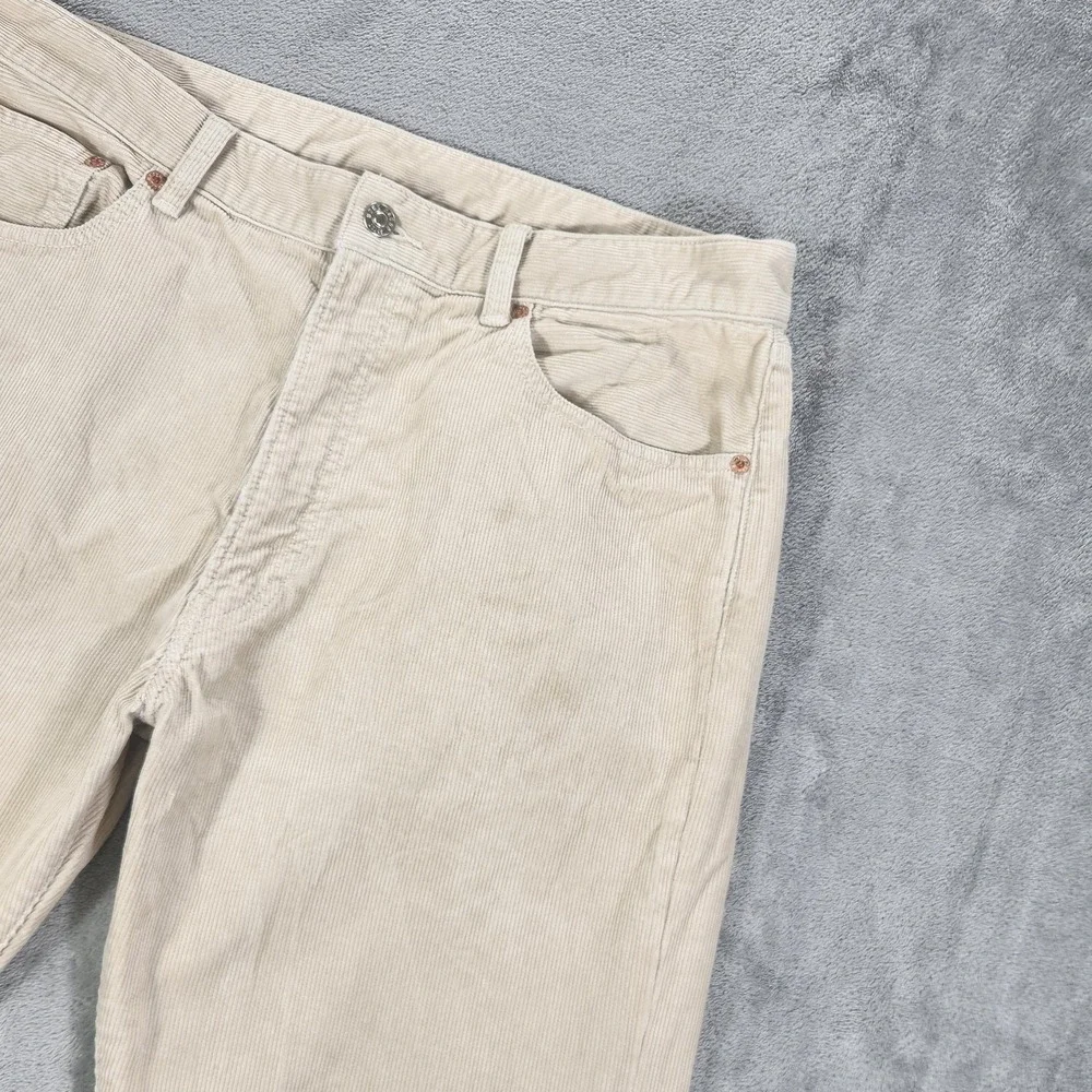 Buck Mason Pants Mens 34x32 Beige Ford Standard Corduroy Chino 5 Pocket Casual